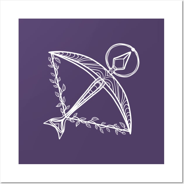 Zodiac sign set - Sagittarius - Arrow Wall Art by I-Claire Design